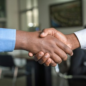 Business handshake, symbolising business problem astrology guidance